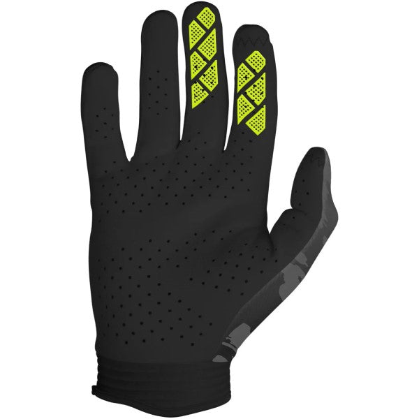 Gants de Motocross Zero Clash Haute-Visibilité/Noir intérieur