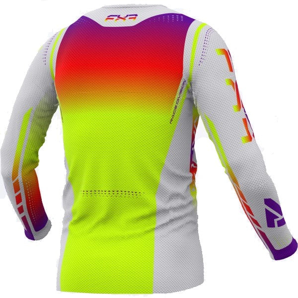 Chandail De Motocross Vapor Air Mx Junior / Jaune/Multicolore, le côté arrière