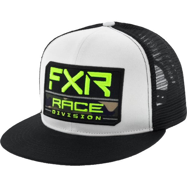 Casquette Race Div Junior FXR Blanc, de face