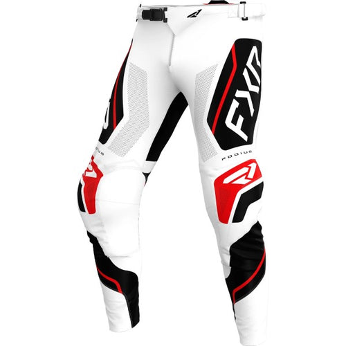 Pantalon de Motocross Podium Relay Noir/Blanc/Rouge de face