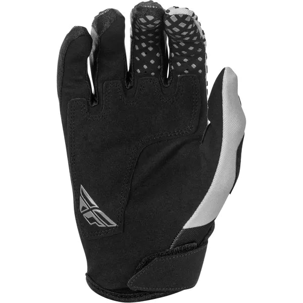 Gants de Motocross Kinetic Junior/fly/noir gris, coté interieur