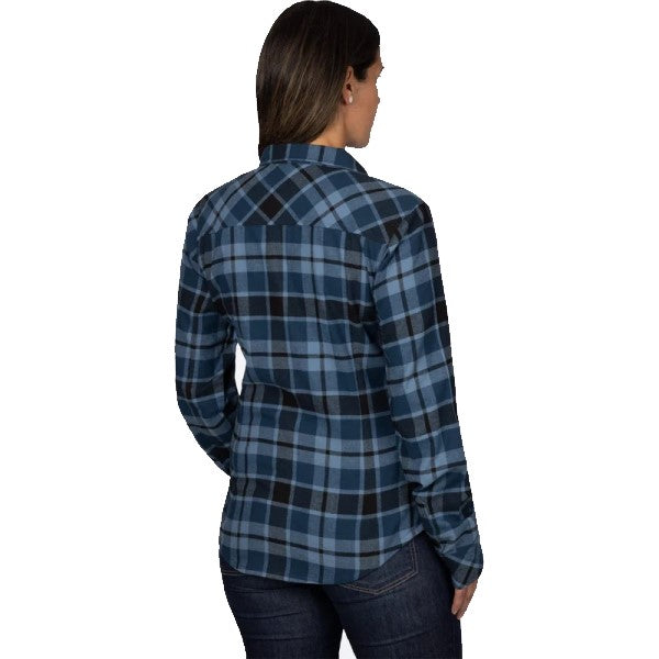 Chemise Flanelle Timber Femme Bleu Dos