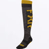 Bas de Motocross Sock Noir/Or, de face