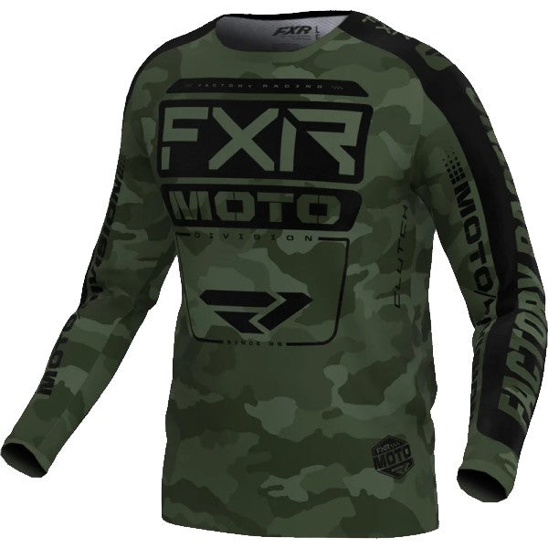 Chandail de Motocross Clutch Vert/Camo