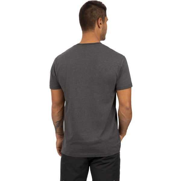 T-Shirt Moto Premium Gris Dos