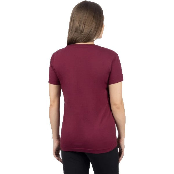 T-Shirt Premium Boyfriend Femme Rouge Dos