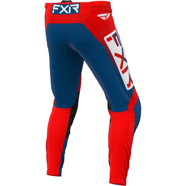 Pantalon de Motocross Clutch FXR Bleu/Rouge de derrière