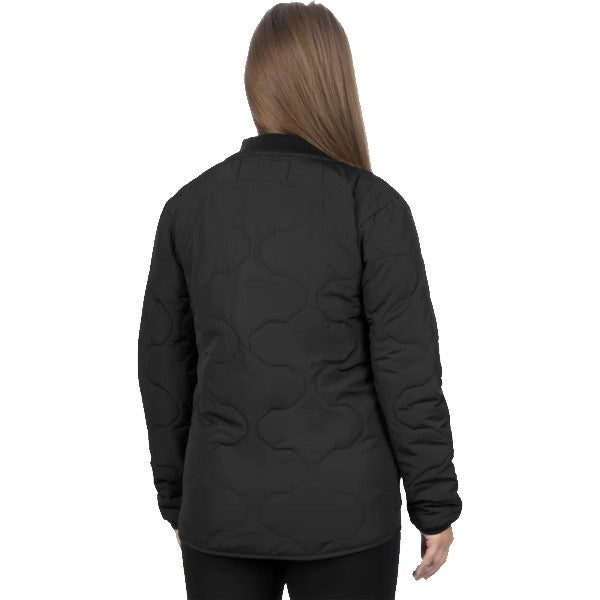 Manteau Matelassé Rig Unisexe Noir Dos