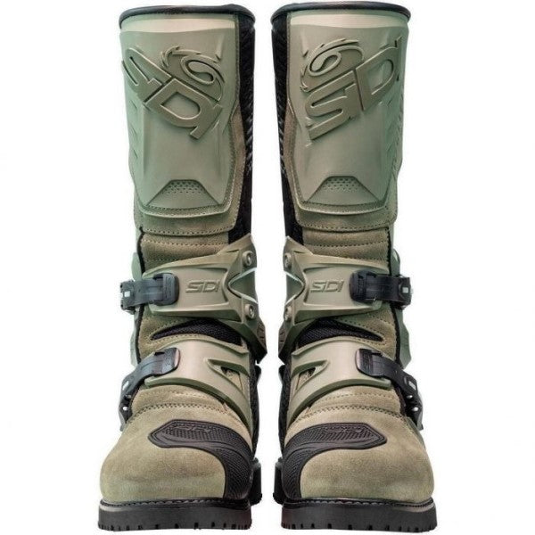 Bottes de Moto Adventure 2 Gore-Tex/Sidi vert de face