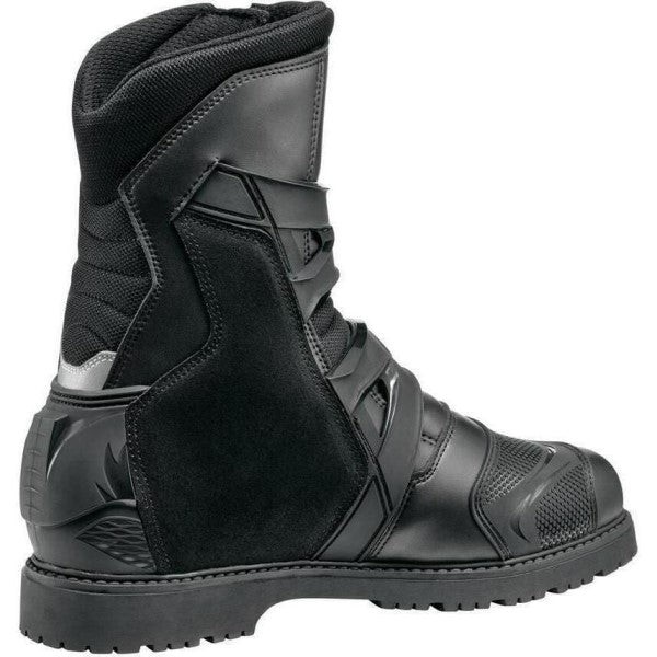 Bottes de Moto Mid Adventure 2 Gore-Tex Noir incliné de dos