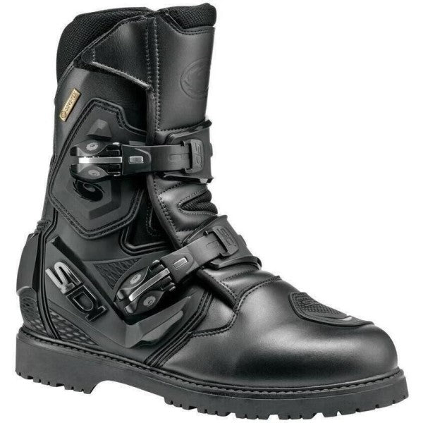 Bottes de Moto Mid Adventure 2 Gore-Tex Noir incliné de dos