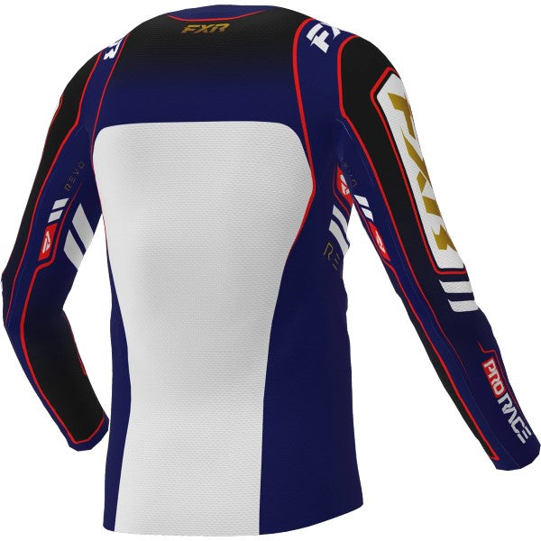 Chandail de Motocross Revo Alpha Blanc/Mauve de dos