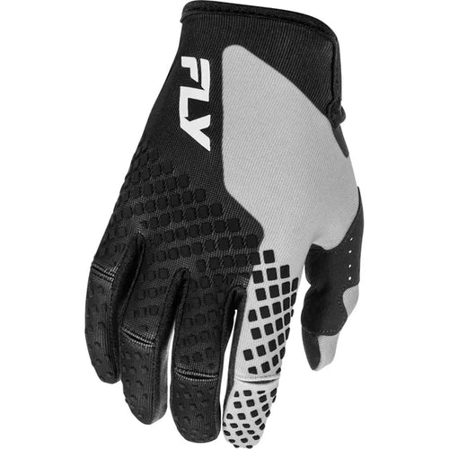Gants de Motocross Kinetic/Fly/noir gris/ coté extérieur