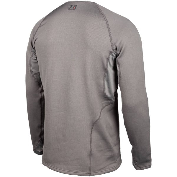 Chandail Sous-Vêtement de Motoneige Aggressor 2.0 Klim Gris de dos