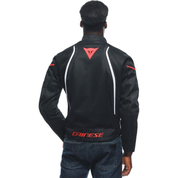 Manteau de Moto Dainese Air Crono 2 Noir_Rouge Modèle Dos