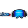 Lunettes de Motocross Airspace Temper/Fox, bleu