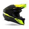 Casque de Snowcross Altitude 2.0 Carbon Noir/Jaune incliné de gauche