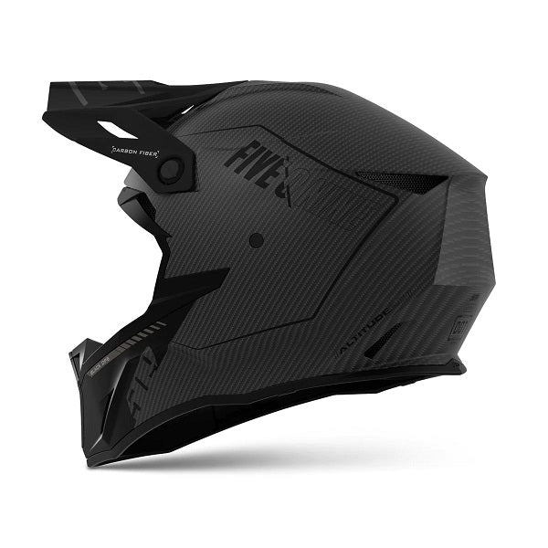 Casque de Snowcross Altitude 2.0 Carbon Noir incliné de dos