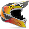 Casque de Snowcross Altitude 2.0 Carbon Orange/Jaune incliné de gauche