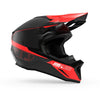 Casque de Snowcross Altitude 2.0 Carbon Noir/Rouge incliné de gauche