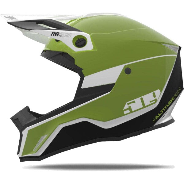 Casque de Snowcross Altitude 2.0 Vert/Blanc de droite