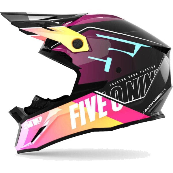 Casque de Snowcross Altitude 2.0 Jaune/Rose de droite