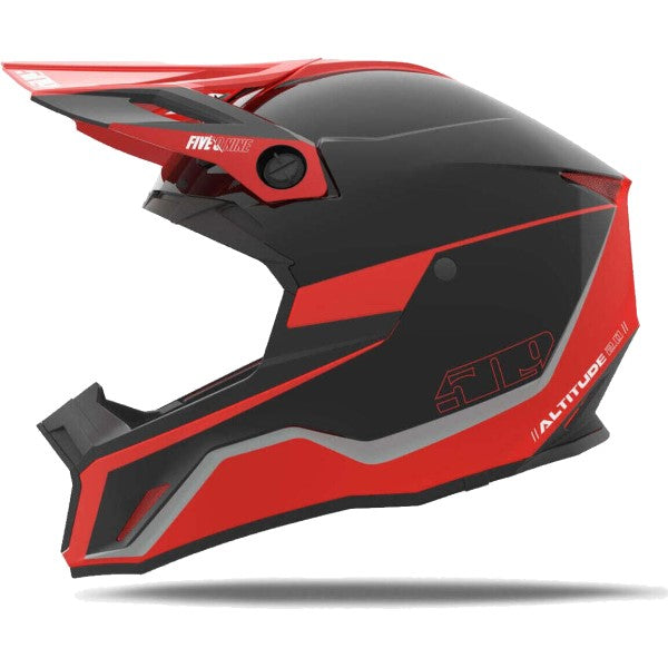 Casque de Snowcross Altitude 2.0 Noir/Rouge de droite