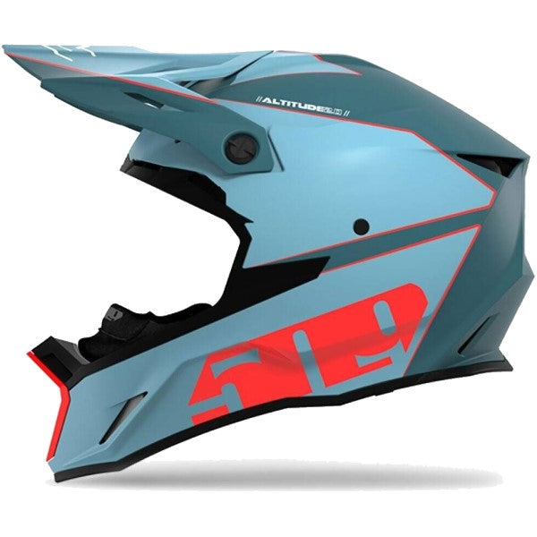 Casque de Snowcross Altitude 2.0 Bleu/Rouge de droite