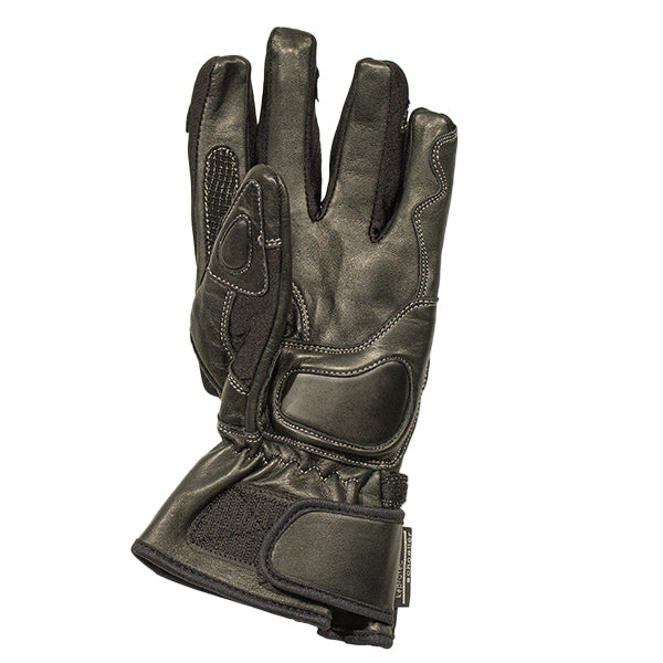 Gants de Moto 80 Angora noir, paume gauche