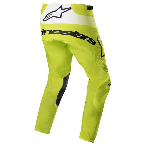 Pantalon de Motocross Techstar Push Alpinestars jaune, de dos