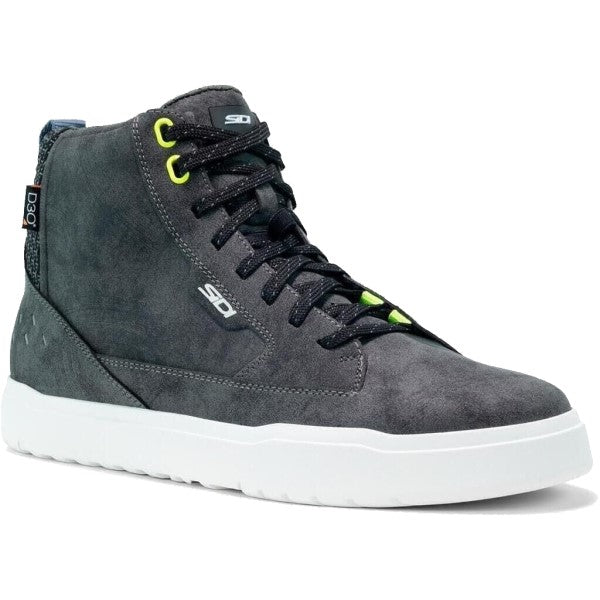 Chaussures de Moto ARX WP Noir/Blanc incliné de gauche