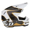 Casque de Motocross ATR-3Y Wave Carbone Junior Blanc/Or