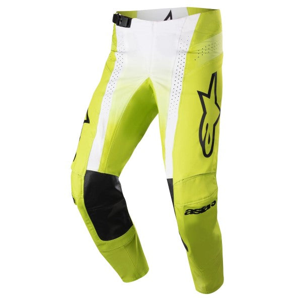 Pantalon de Motocross Techstar Push Alpinestars jaune, de face