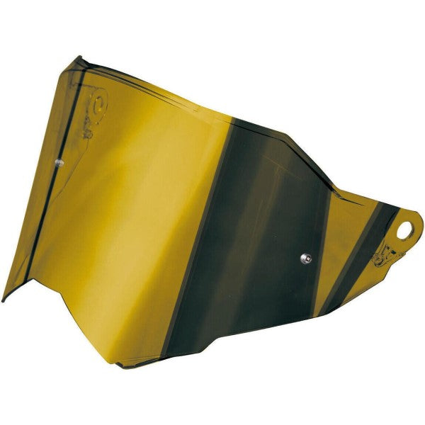 Visière de Moto AX9 Or incliné de face