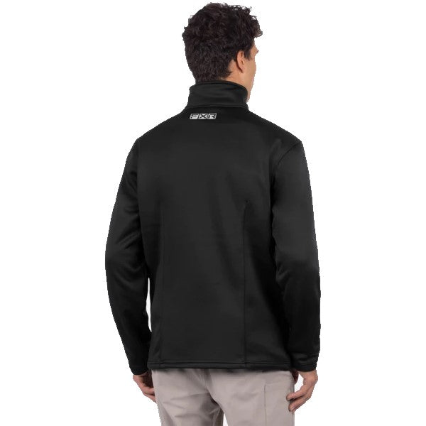 Manteau Zip-Up Elevation Tech Noir/Rouge Dos