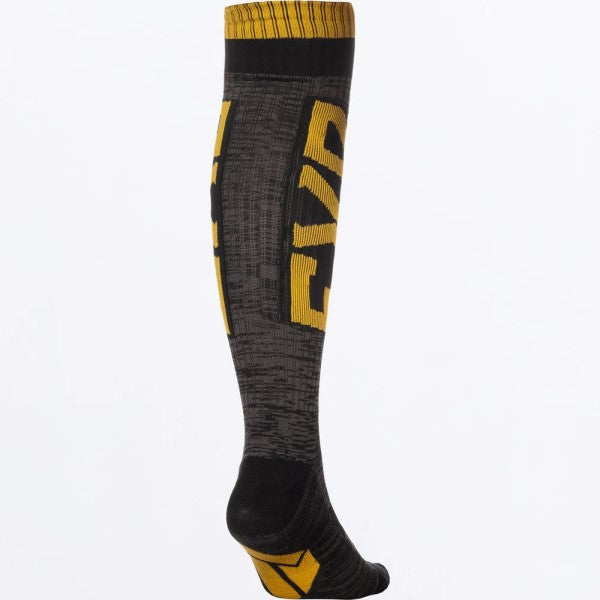 Bas de Motocross Sock Noir/Or, Arrière