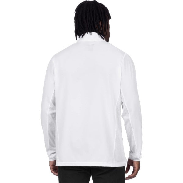 Chandail Breeze UPF 1/4 Zip Blanc Essayage Homme de dos