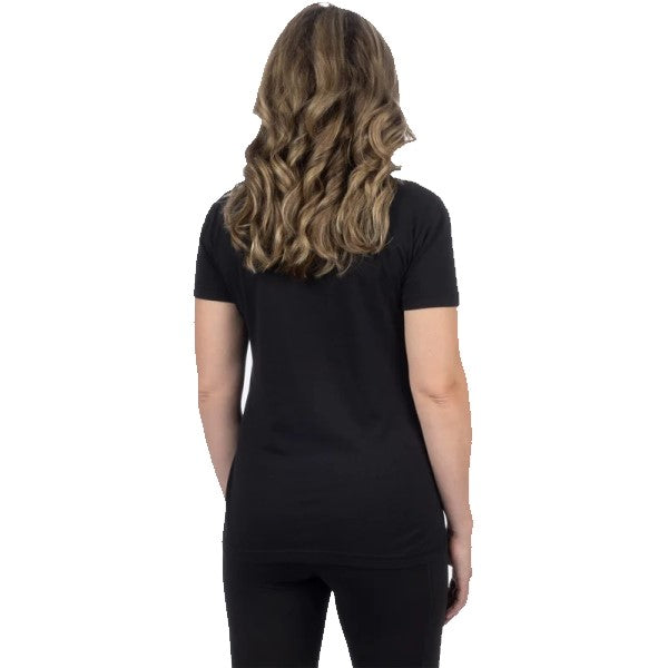 T-Shirt Premium Boyfriend Femme Noir Dos