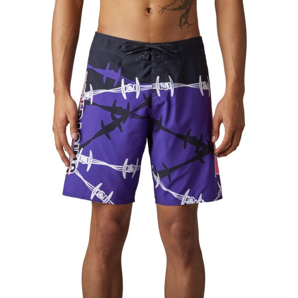 Maillot de bain Barbed Wire Mauve/Noir de face