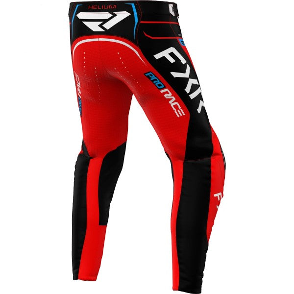 Pantalon de Motocross Helium Edge Rouge/Noir de dos