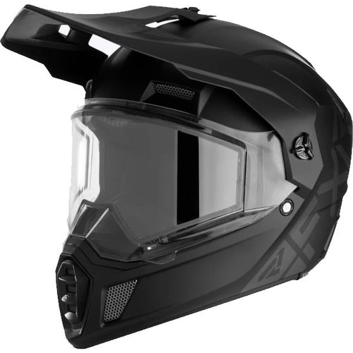 Casque Intégral de Motoneige Clutch X Prime noir, côté gauche