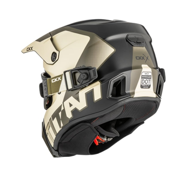 Casque Titan AMS Nunavut - Lunettes Apex Incluse Beige, Dos