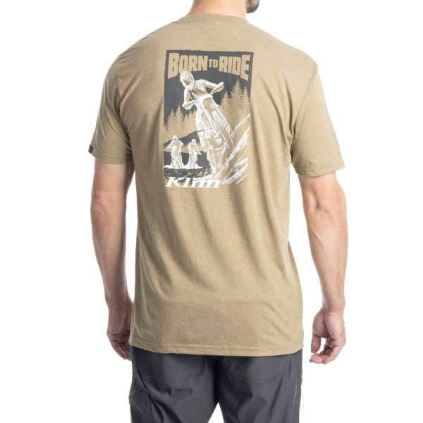 T-Shirt Saddle Mountain Tri-blend Klim beige, de dos