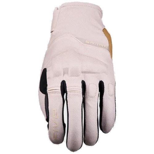 Gants de Moto Spark Femme FIVE beige, dessus