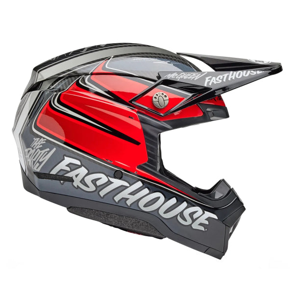 Casque Integral de Moto-10 Spherical  Fast House DID 25 Gris/Rouge