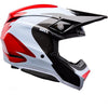 Casque de Motocross Moto-10 Spherical Fluid Carbone Noir/Rouge, côté droit