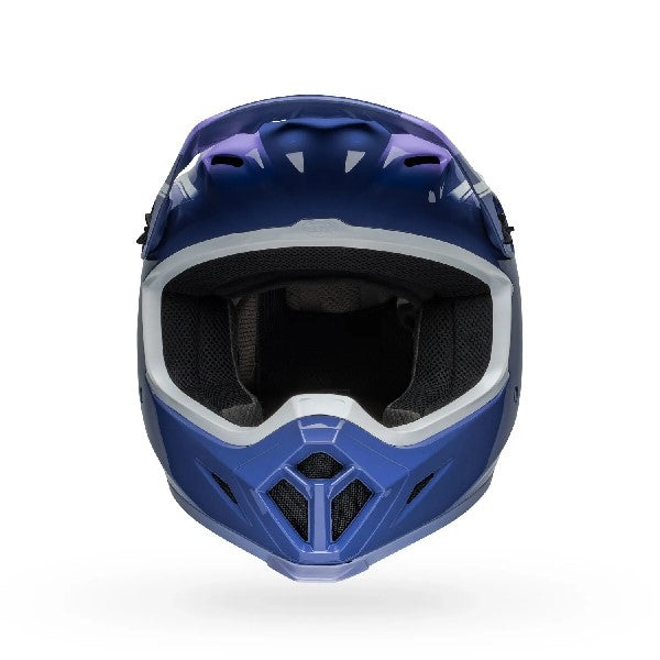 Casque de Motocross MX-9 Mips Dart Gloss/Bell mauve de face