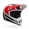 Casque de Motocross MX-9 Mips Alter Ego/Bell rouge et blanc de profil
