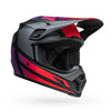 Casque de Motocross MX-9 Mips Alter Ego/Bell / noir rouge de profil