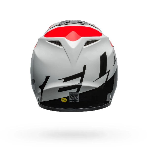 Casque de Motocross MX-9 Mips Alter Ego/Bell rouge et blanc de dos